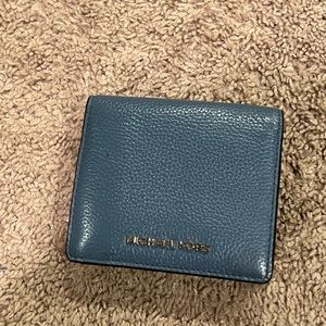 Blue Michael kors wallet